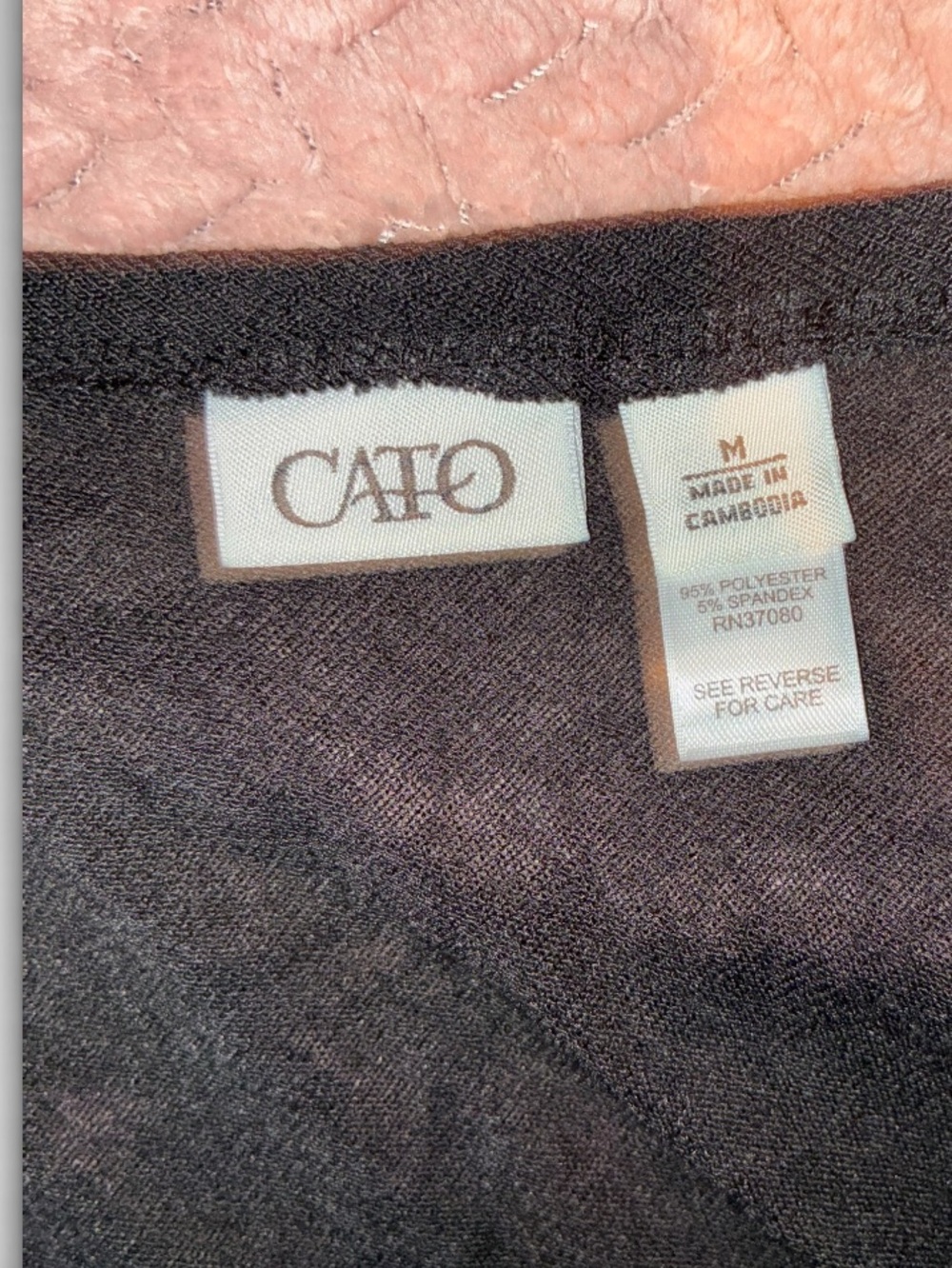 Cato Charcoal Open-Front Draped Wrap Cape - Picture 6 of 7